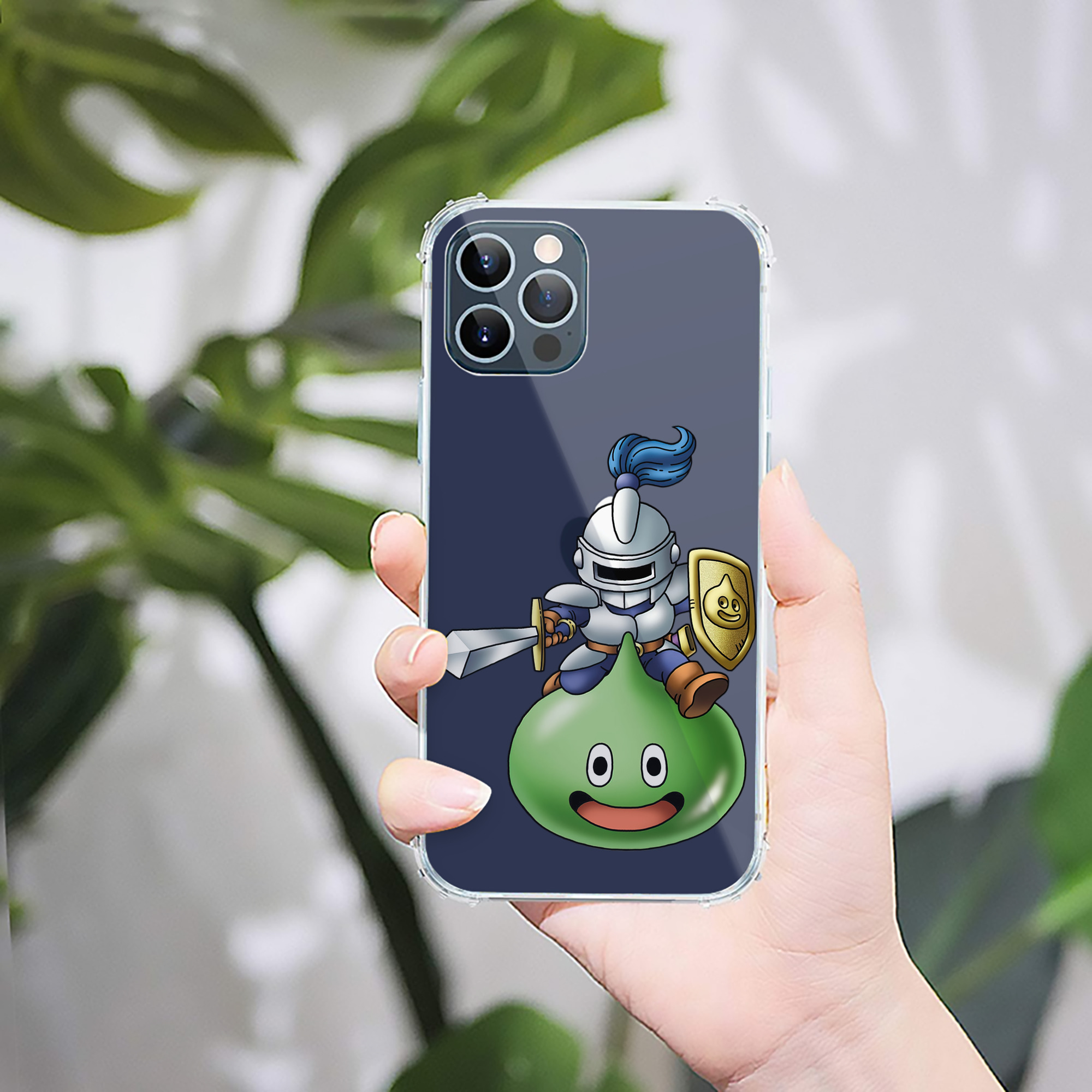 （画像用） ドラゴンクエスト Doragon Kuesuto Dragon Quest 【iPhone 12シリーズ対応】透明スマホケース（クリアソフトケース）